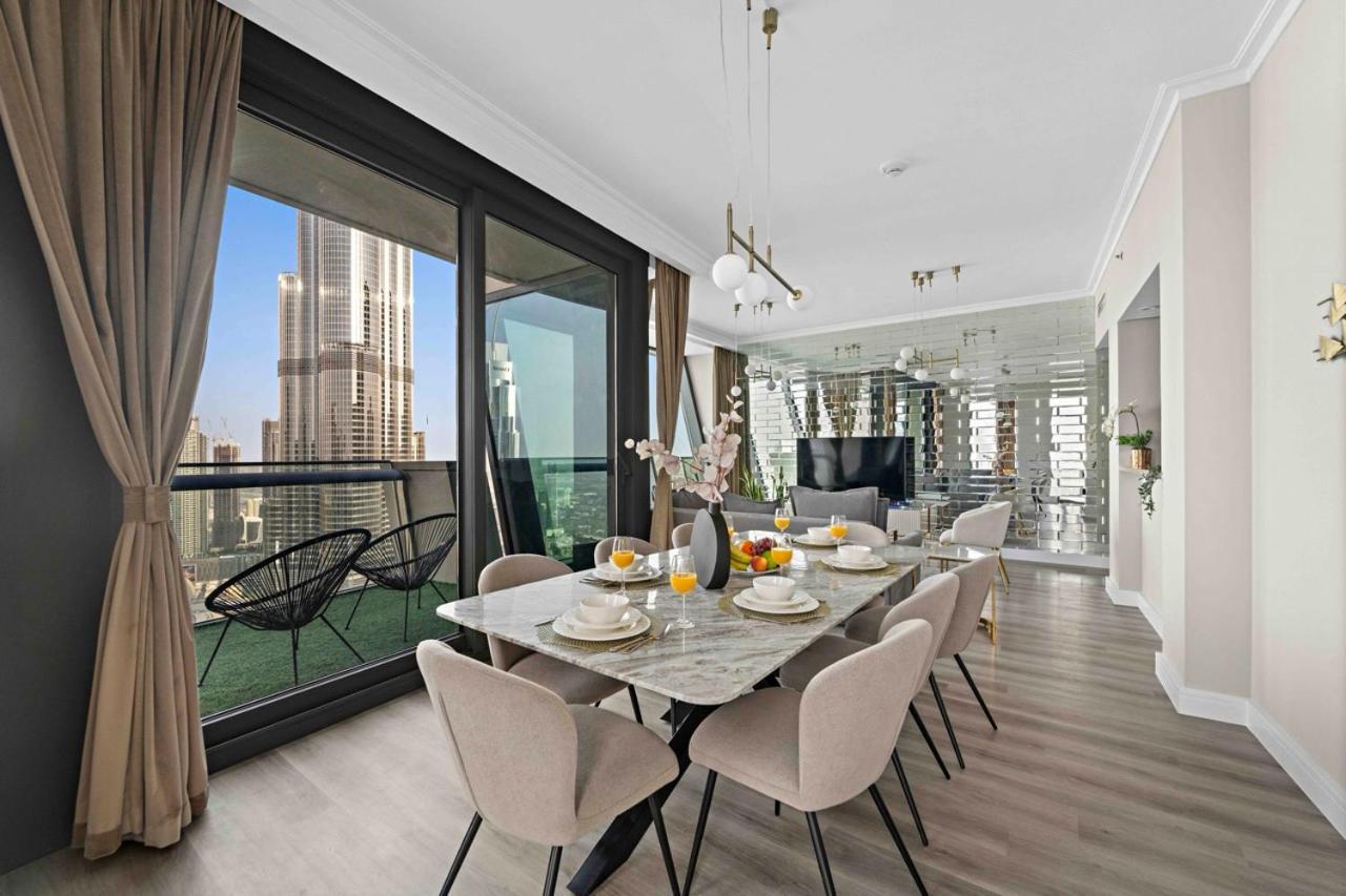 First Class 3Br With Full Burj Khalifa And Fountain View Dubaj Kültér fotó