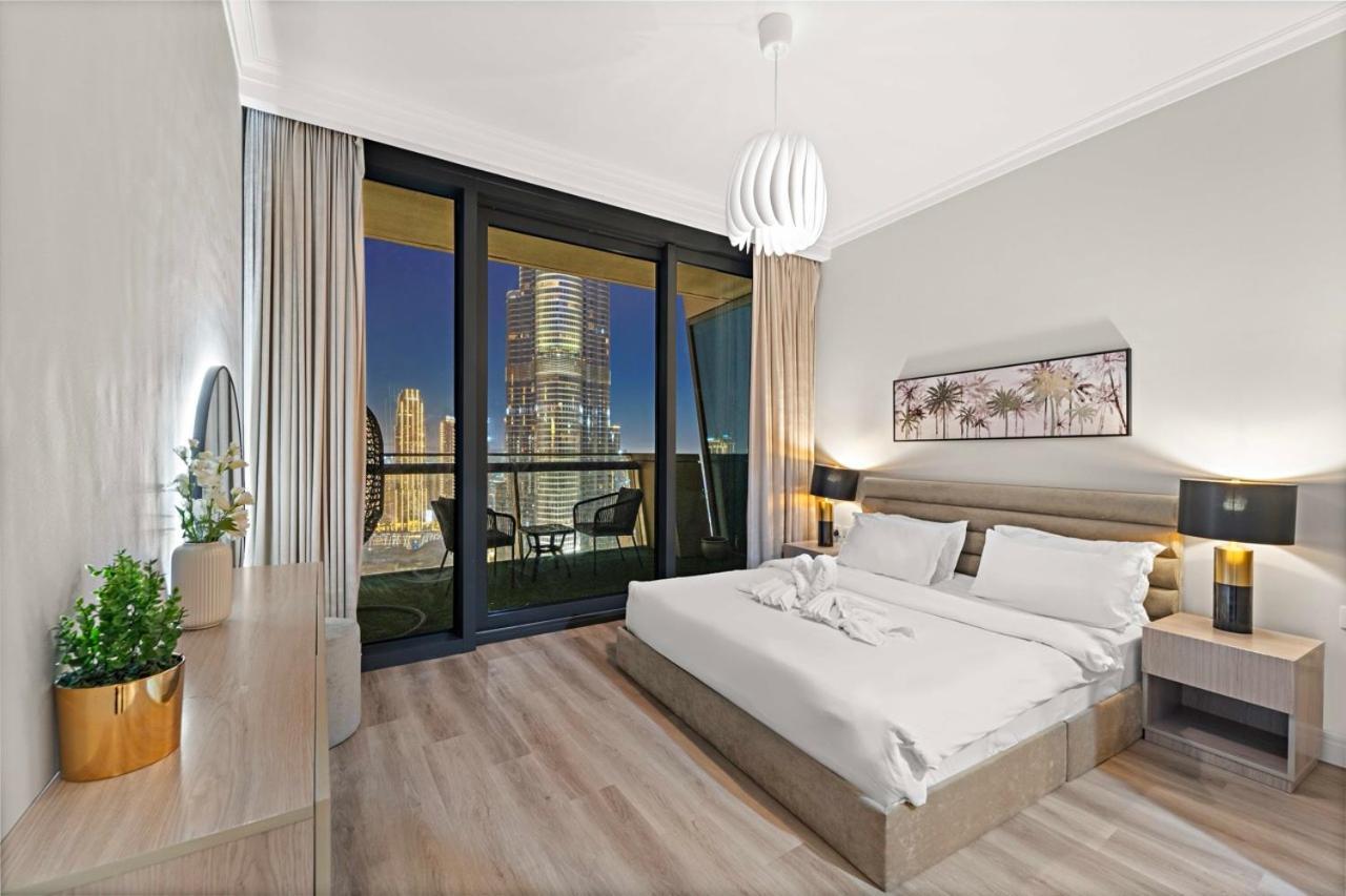 First Class 3Br With Full Burj Khalifa And Fountain View Dubaj Kültér fotó